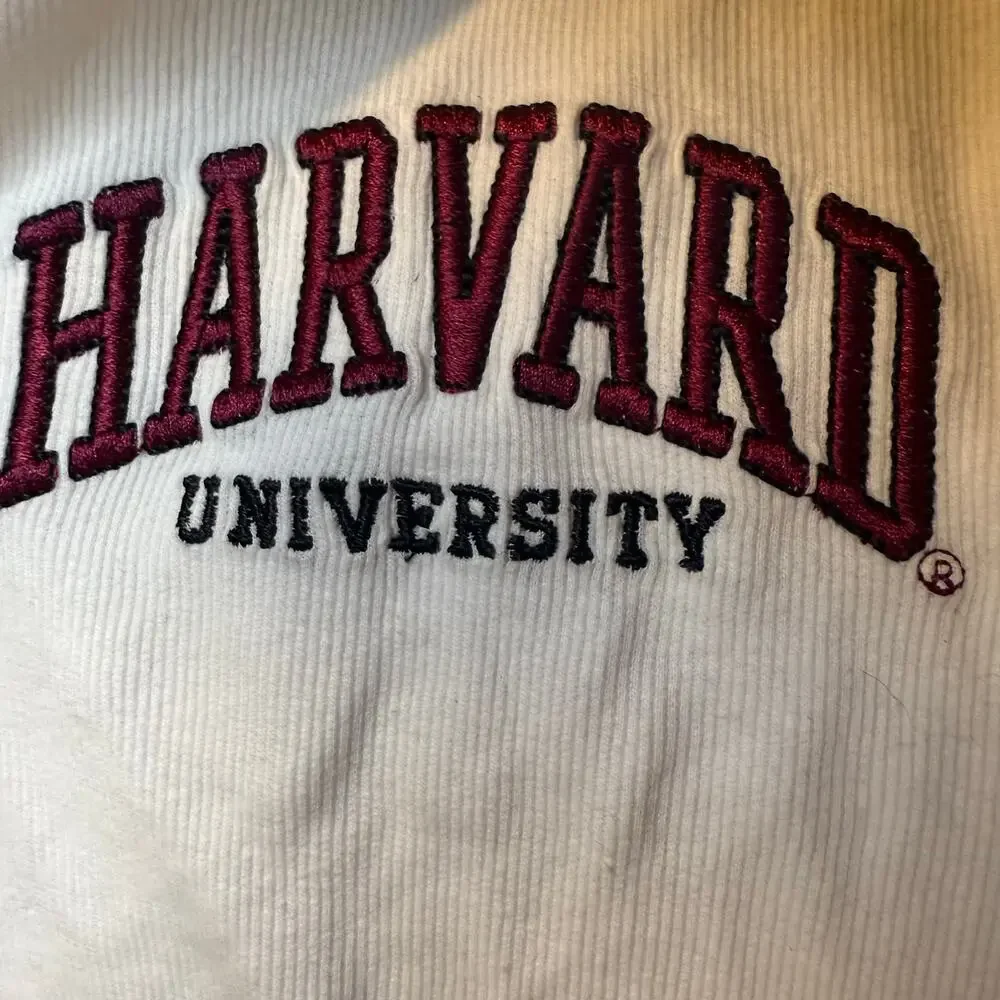Harvard University Collegiate Tank Top, White Maroon, Youth Size 8/10, NWT